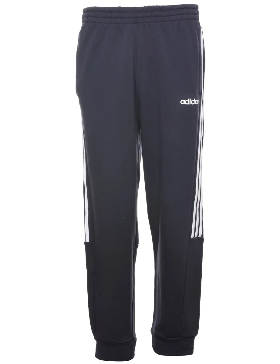 Adidas Navy & White Jogging Bottoms - W32 L27