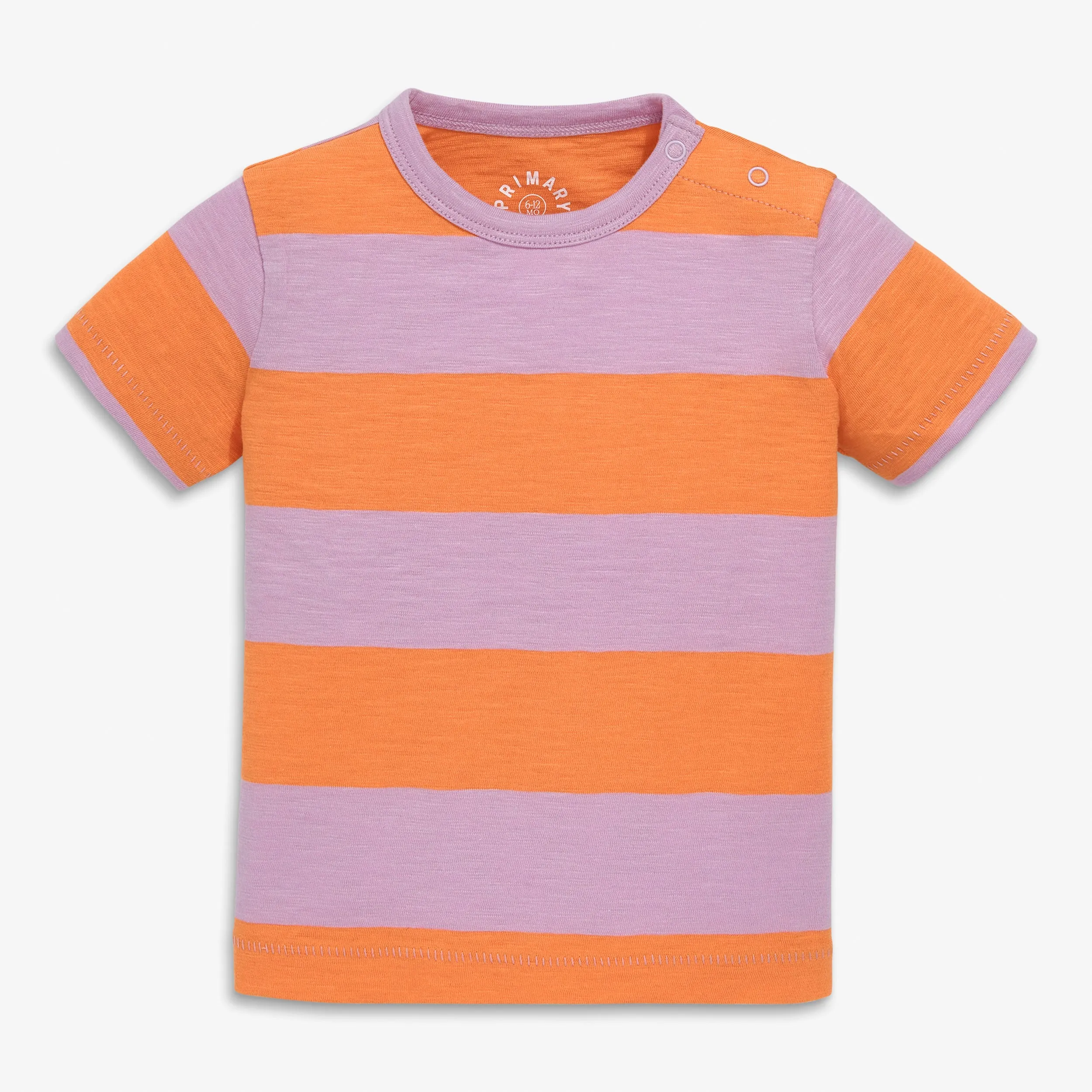 Baby tee in rugby stripe