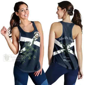 Blyth Tartan Lion Rampant Women's Racerback Tanks  Proudly Display Your Heritage with Alba Gu Brath and Clan Name