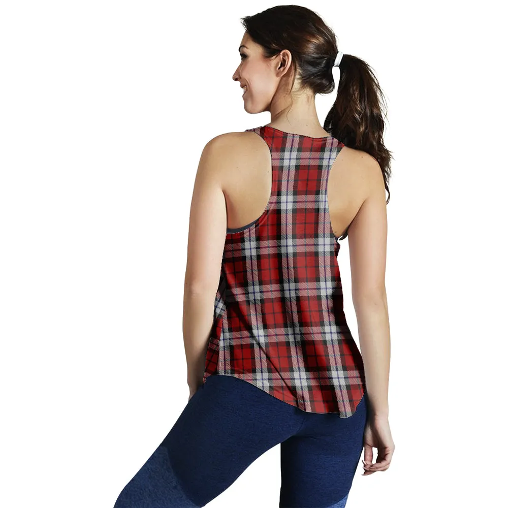 Brodie Dress Tartan Women Racerback Tanks with Family Crest