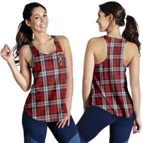 Brodie Dress Tartan Women Racerback Tanks with Family Crest