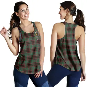 Buchan Ancient Tartan Women Racerback Tanks with Family Crest