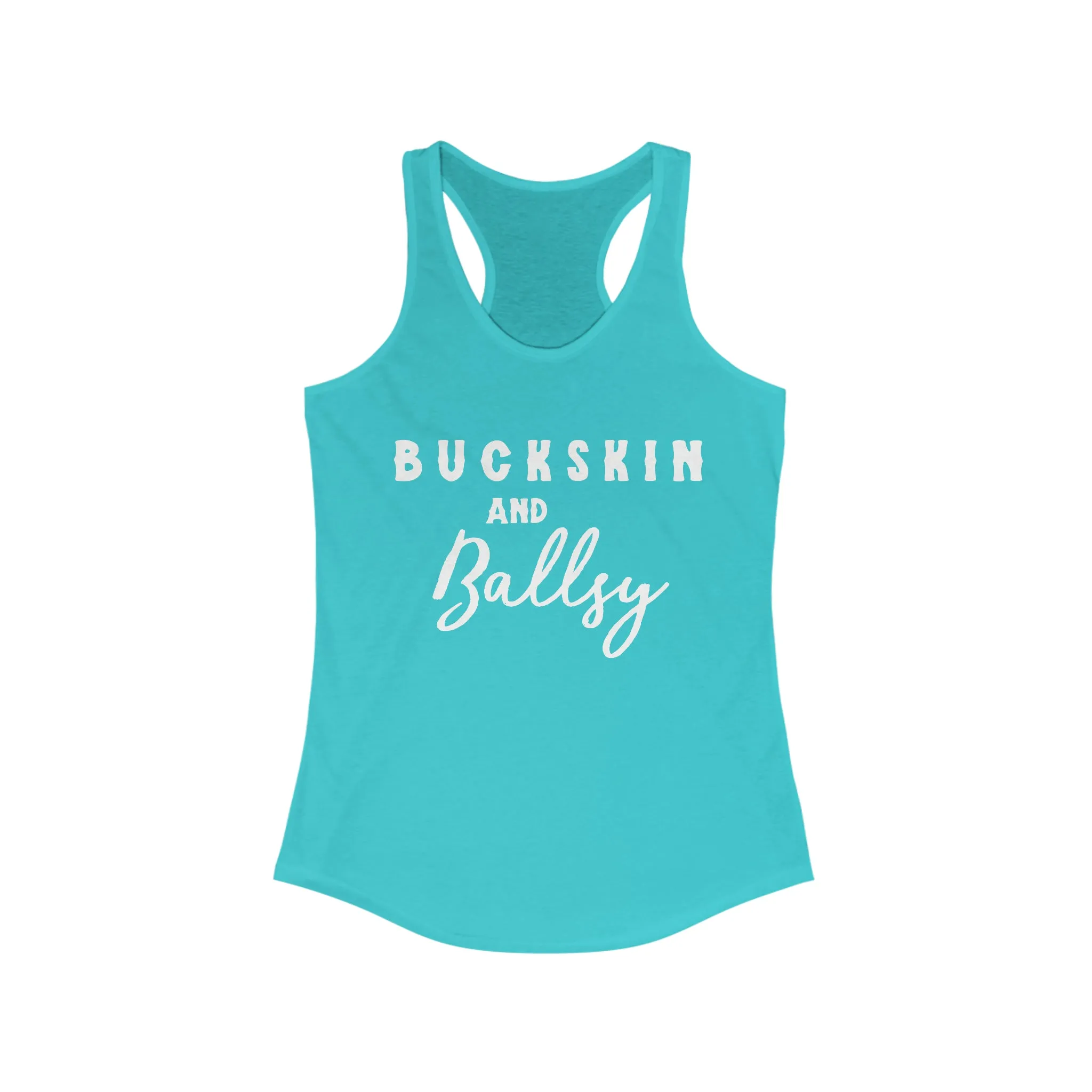 Buckskin & Ballsy Racerback Tank