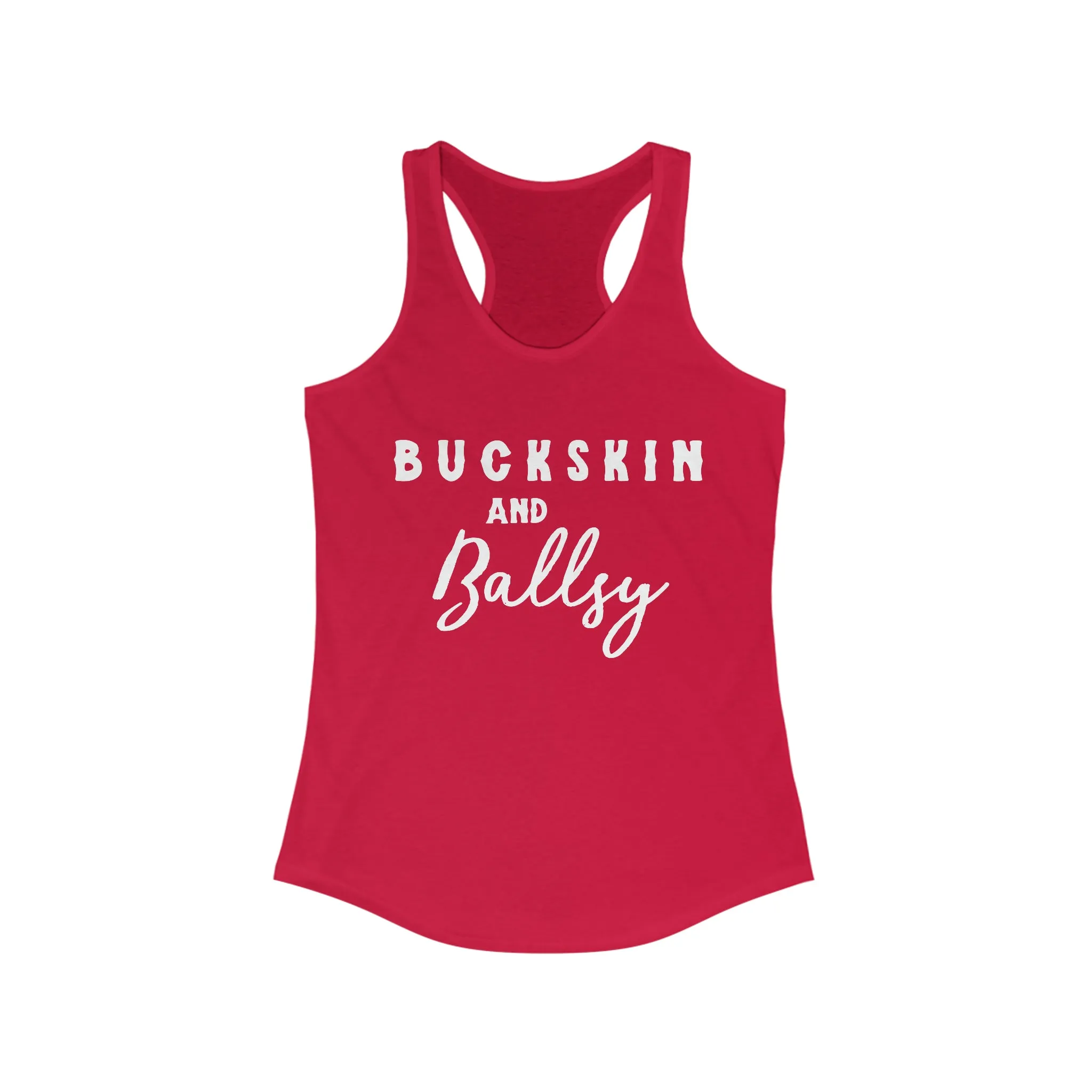 Buckskin & Ballsy Racerback Tank