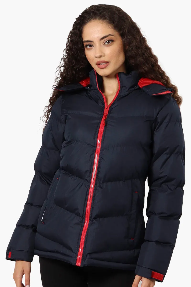 Canada Weather Gear Solid Bubble Bomber Jacket - Navy