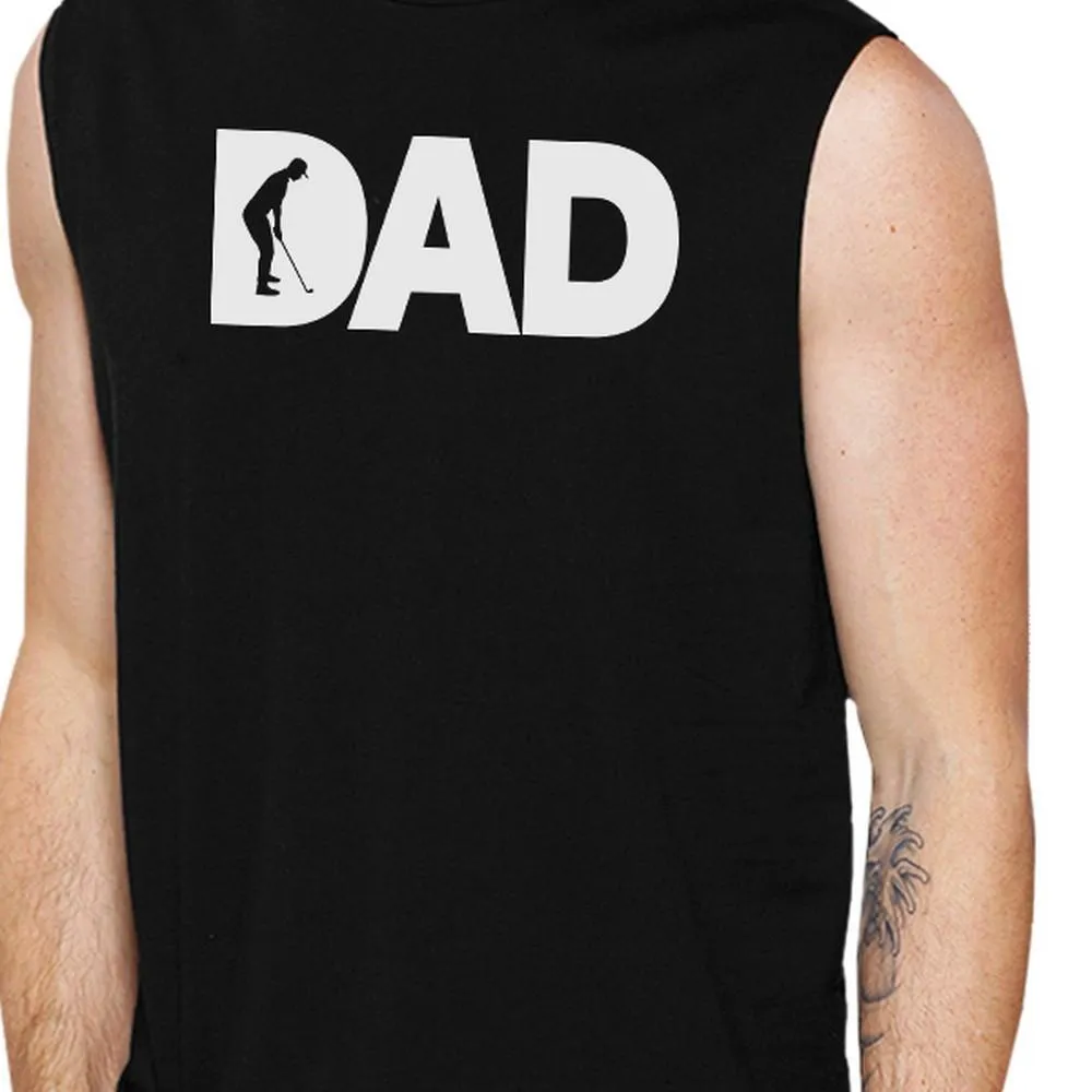 Dad Golf Men's Black Tank