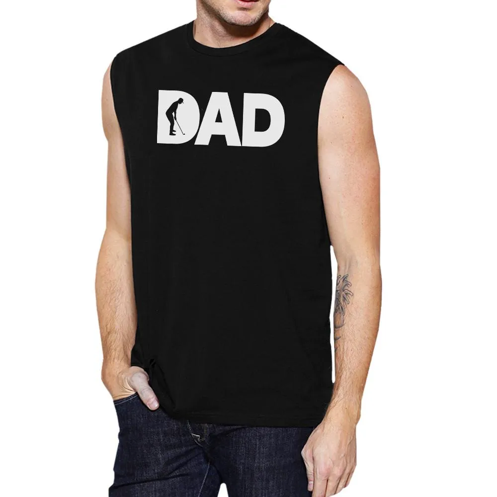 Dad Golf Men's Black Tank