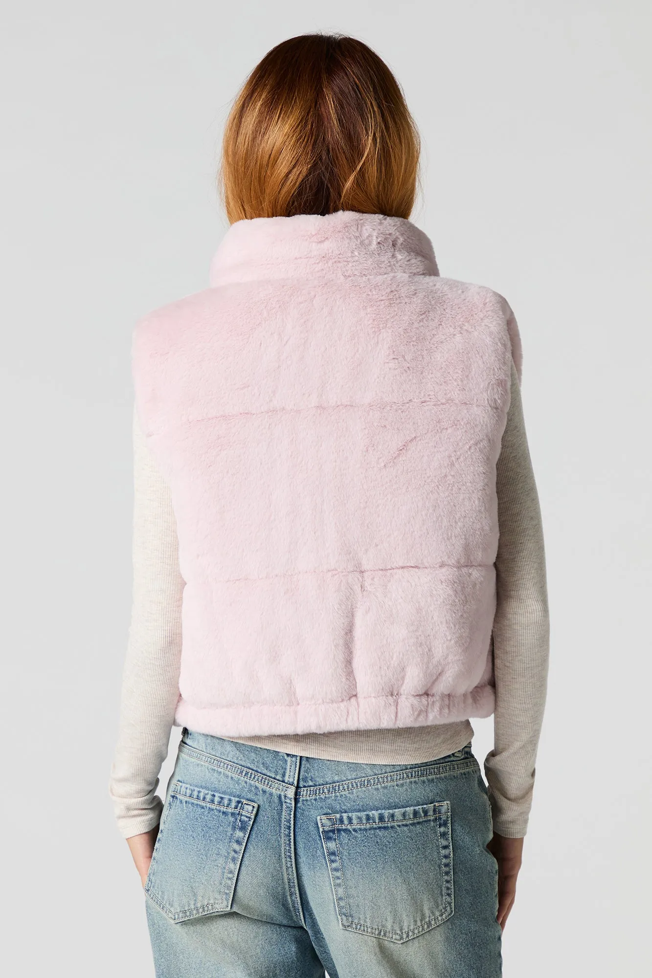 Faux Fur Puffer Vest