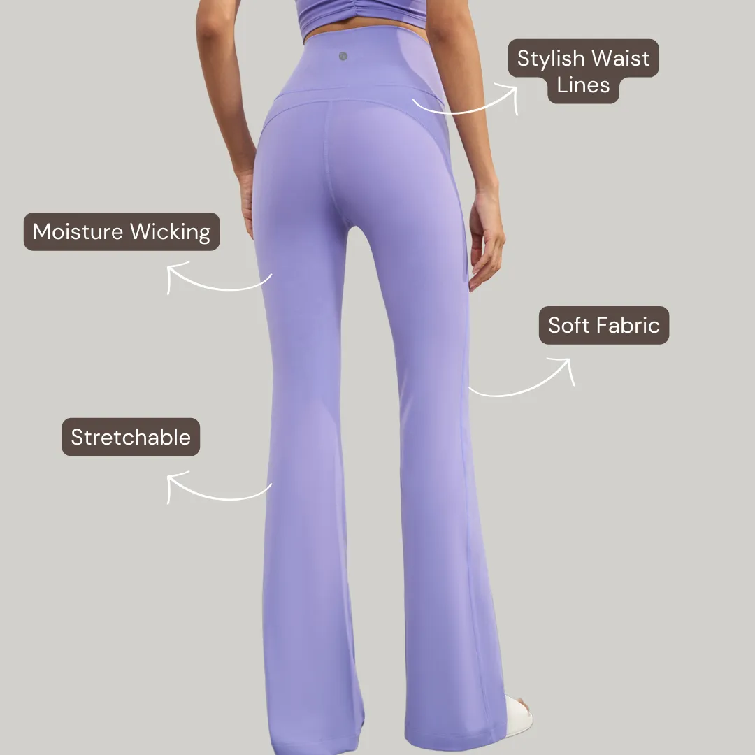 Flare Yoga Pants - Purple