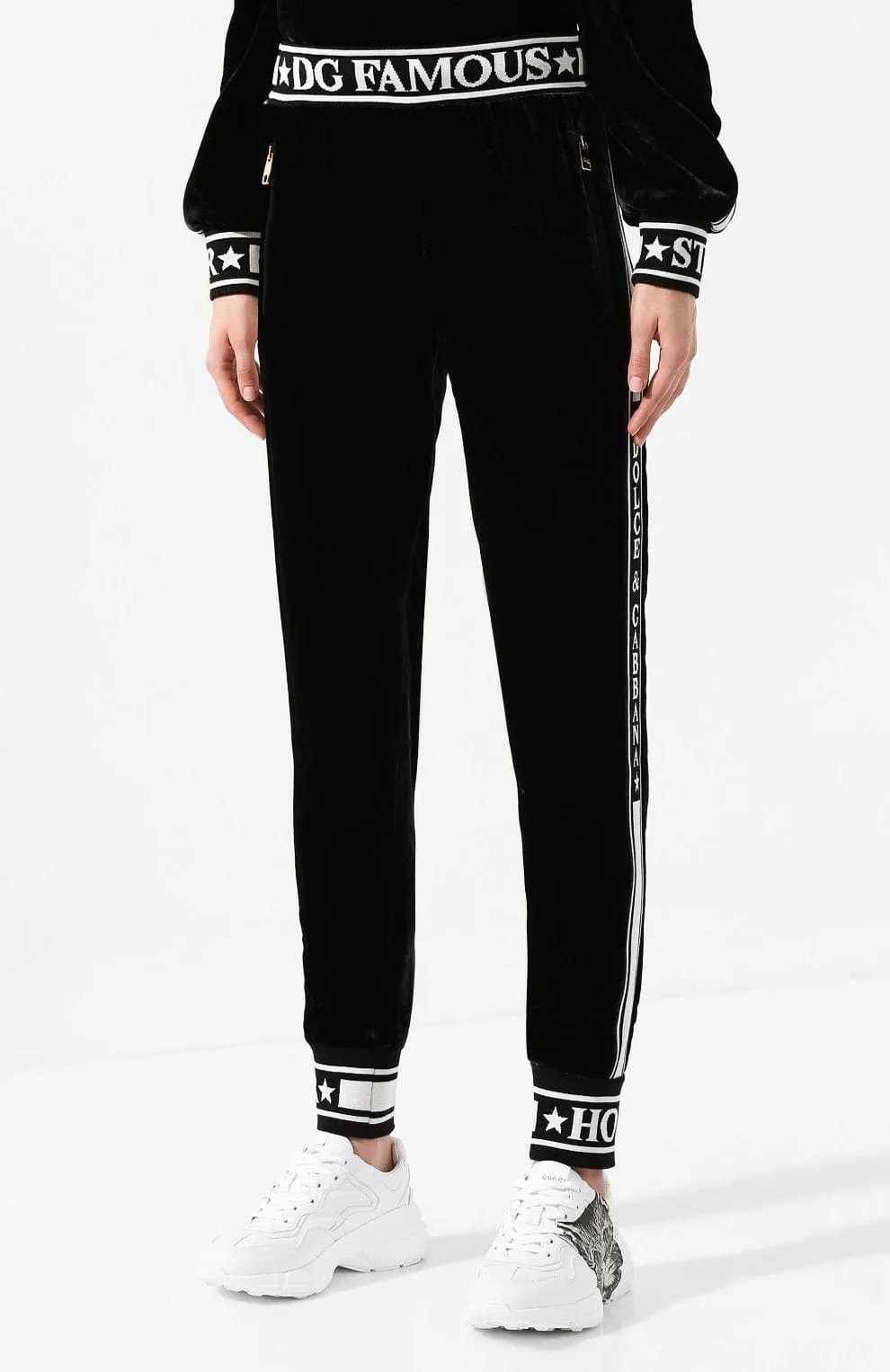 Fluid Velvet Jogging Pants