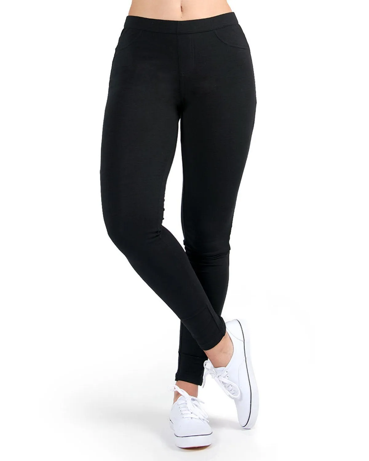 French Terry Cotton Blend Yoga Pants