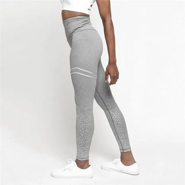 Graffiti Print Pencil Fitness Skinny Pants DE143