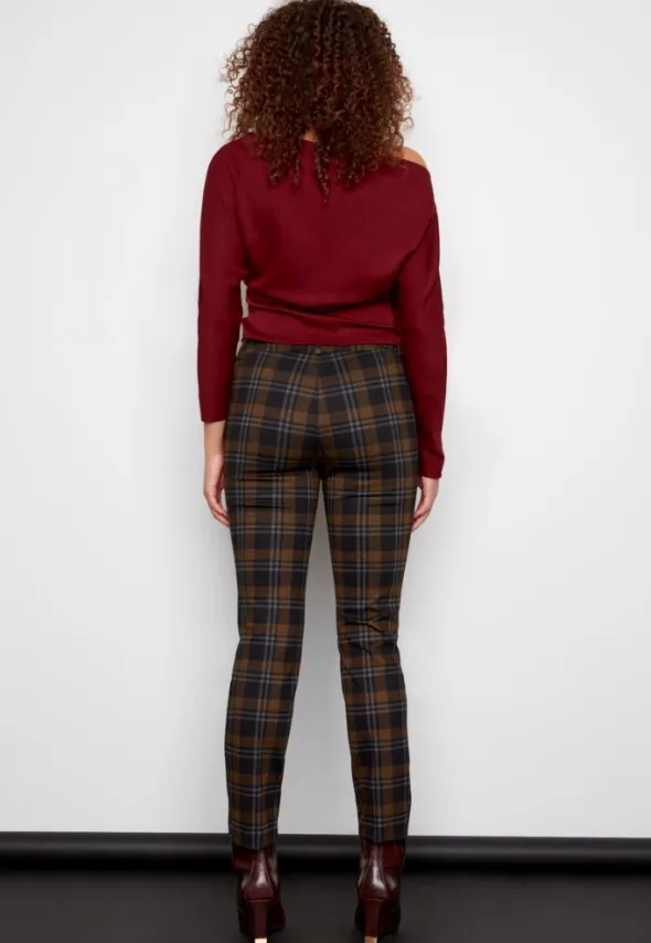 ILTM Plaid Pull on Trouser Pant