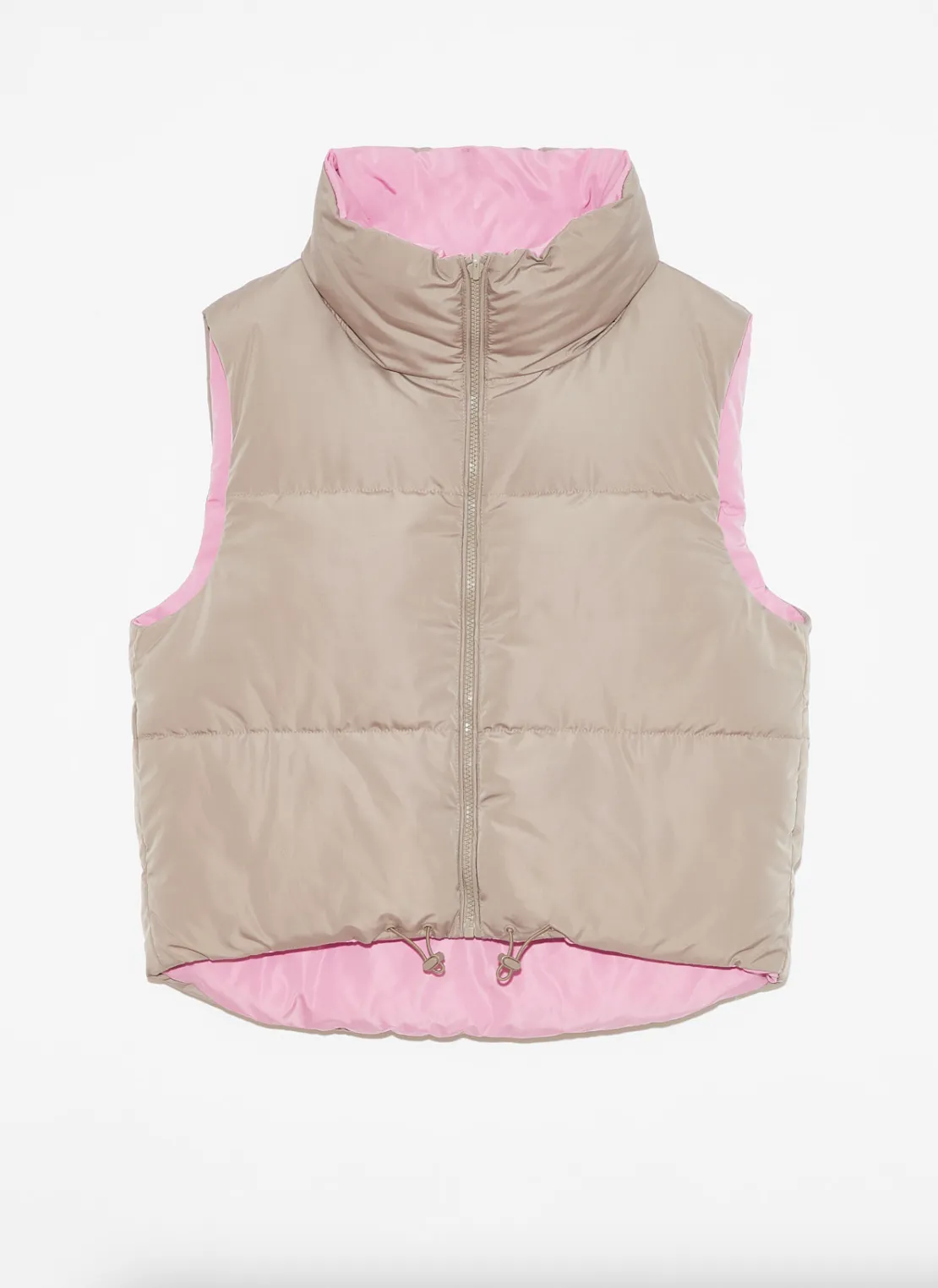 Kansas Reversible Puffer Vest - Pink / Mink