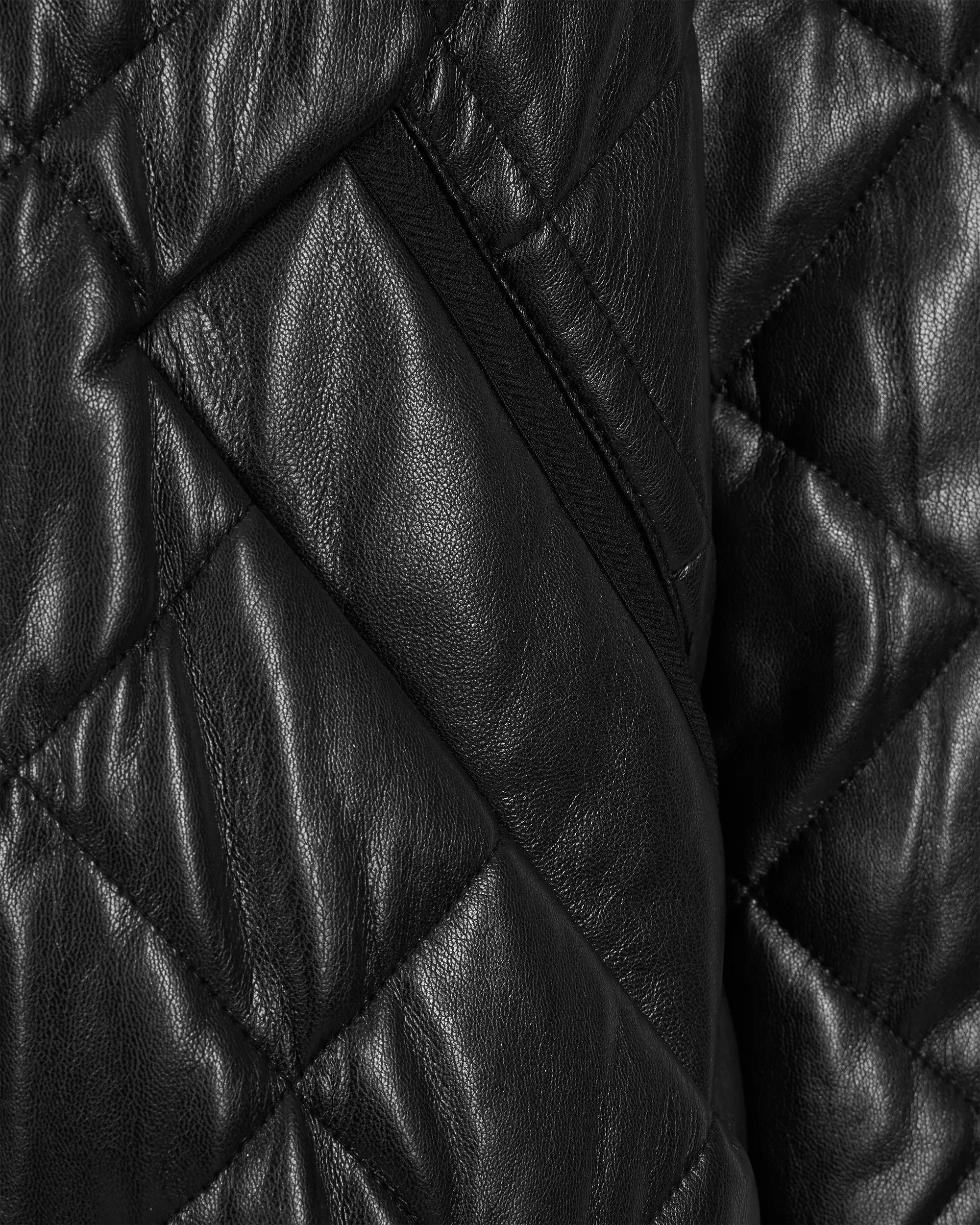 Liberty Vegan Leather Quilted Coat