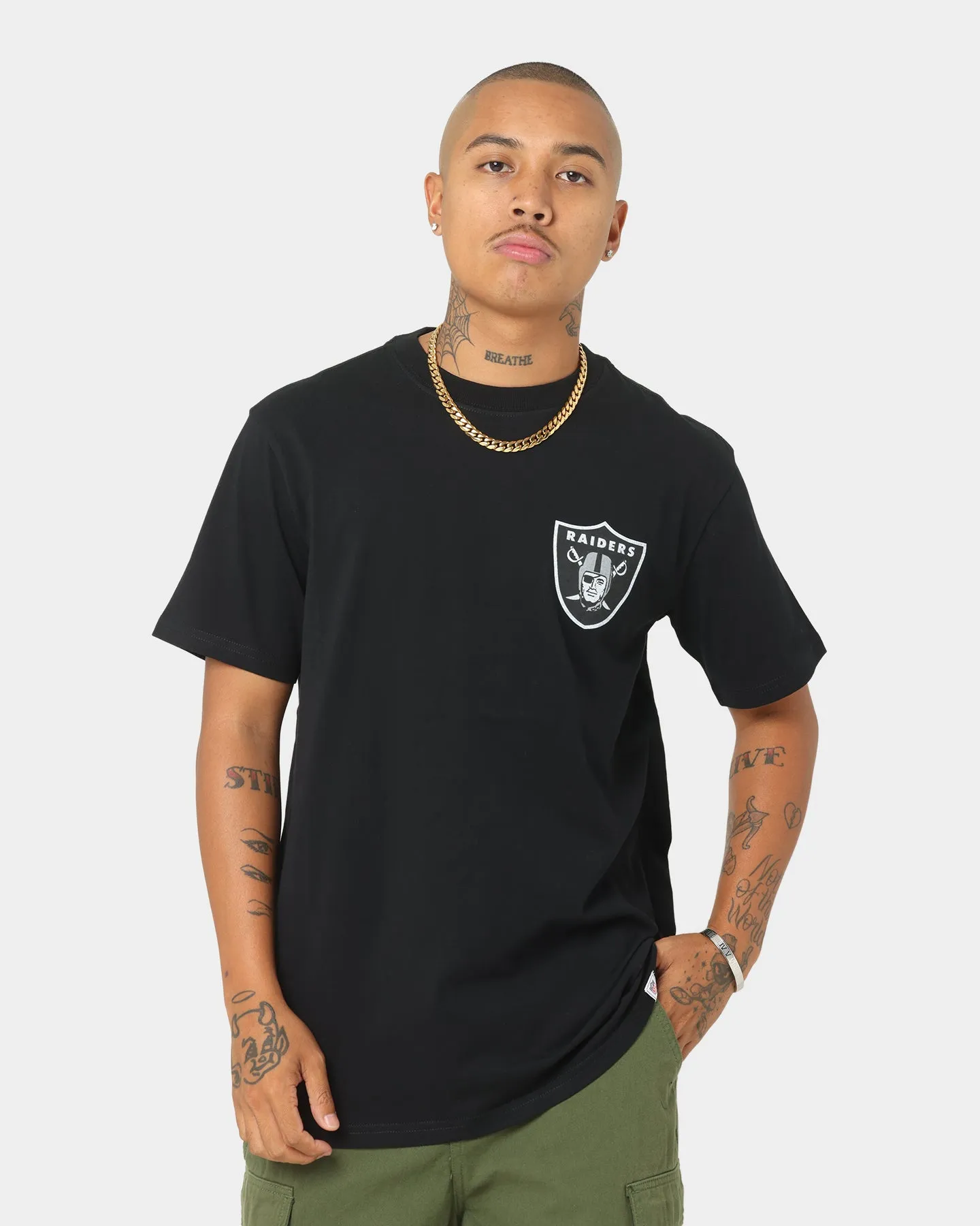 Majestic Athletic Las Vegas Raiders Solarised Pattison T-Shirt Black