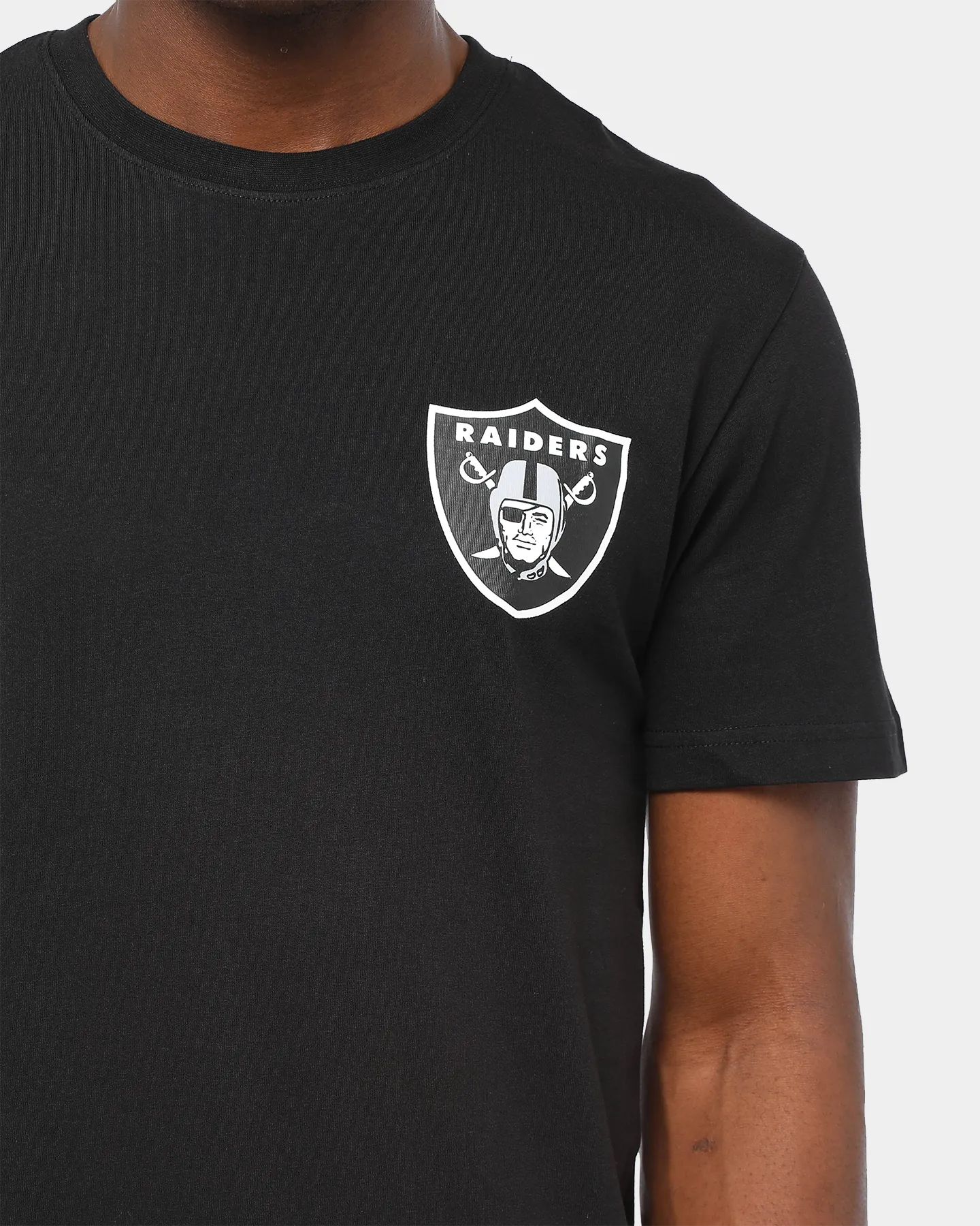 Majestic Athletic Men's Raiders The Syngar Short Sleeve T-Shirt Black