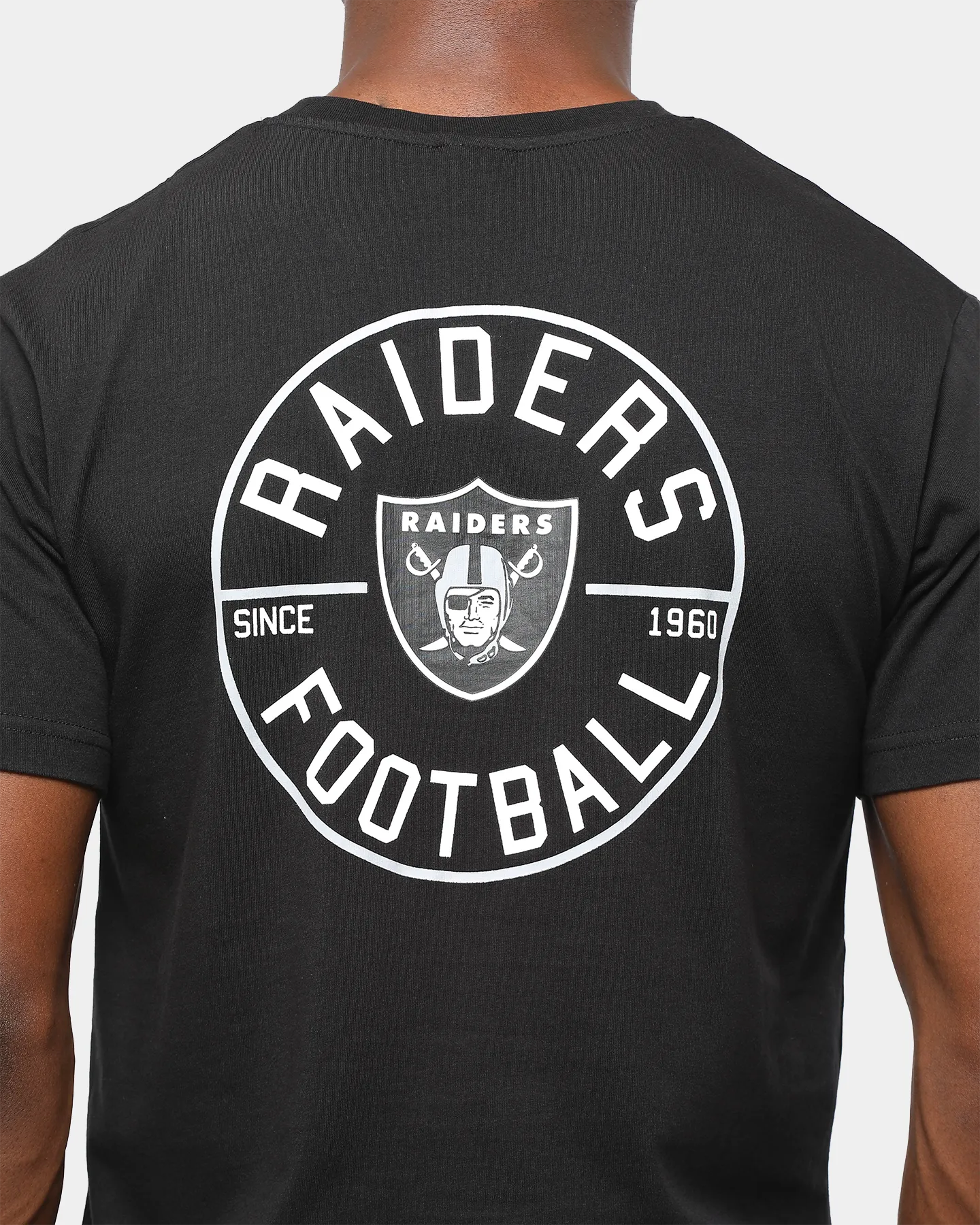 Majestic Athletic Men's Raiders The Syngar Short Sleeve T-Shirt Black