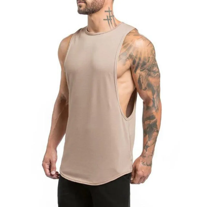 Men's Cotton Solid Colored Tank Top