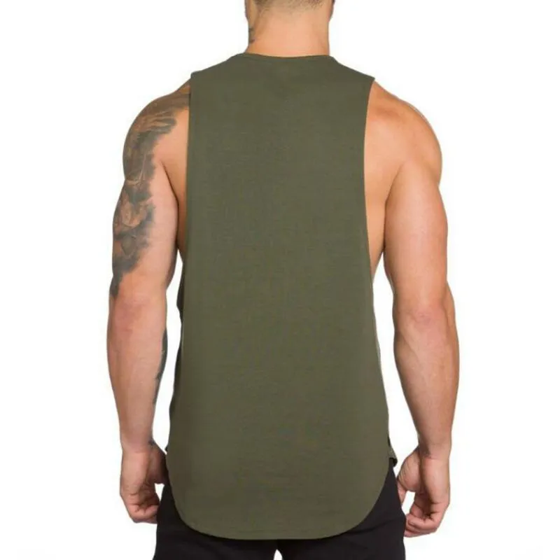 Men's Cotton Solid Colored Tank Top