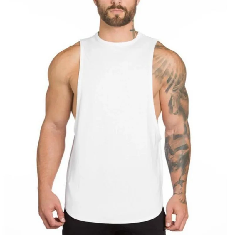 Men's Cotton Solid Colored Tank Top