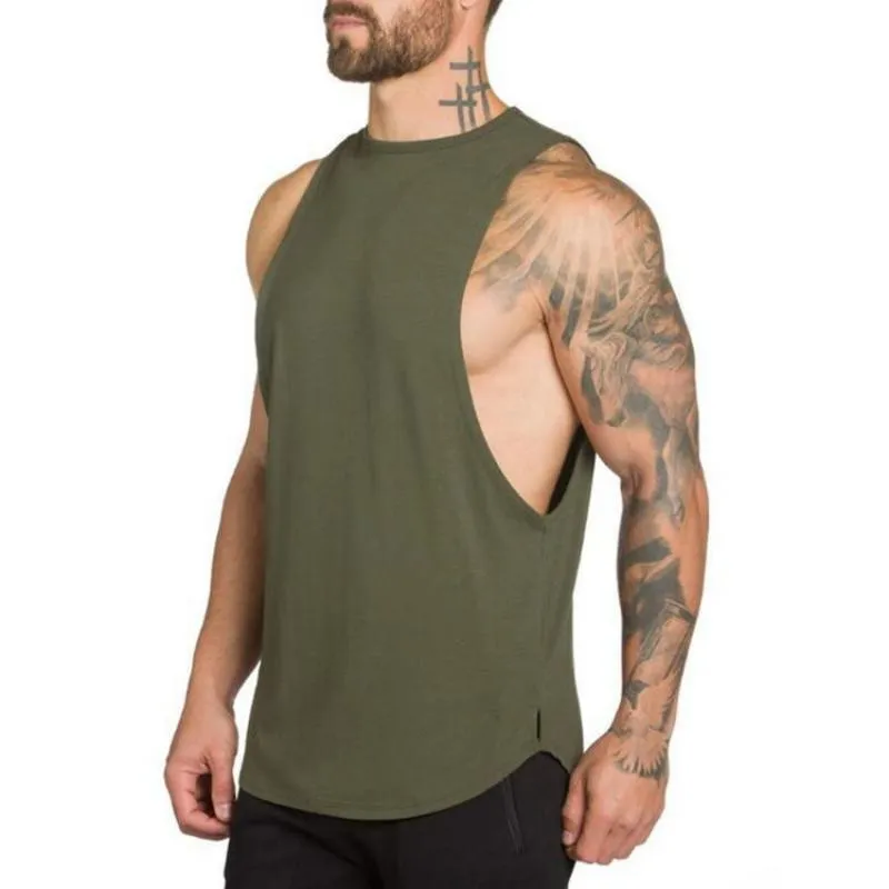 Men's Cotton Solid Colored Tank Top