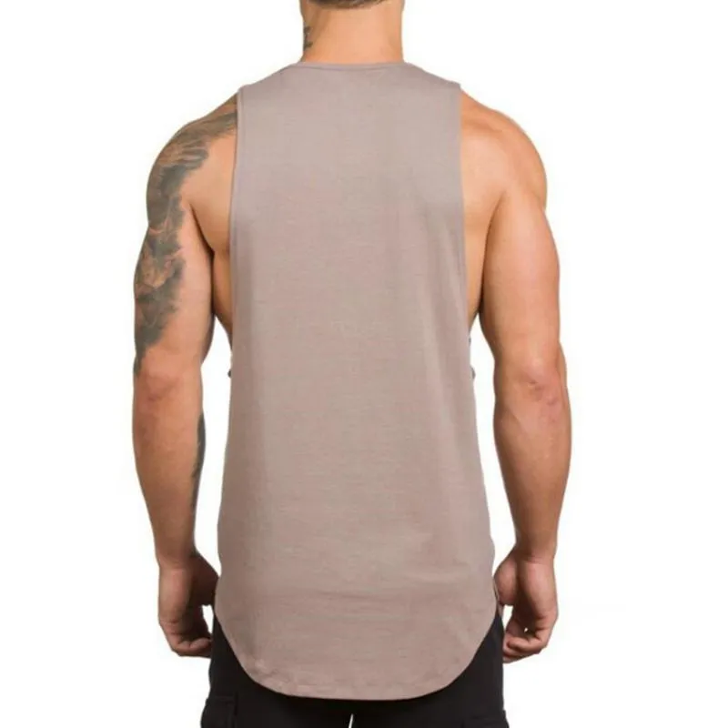 Men's Cotton Solid Colored Tank Top