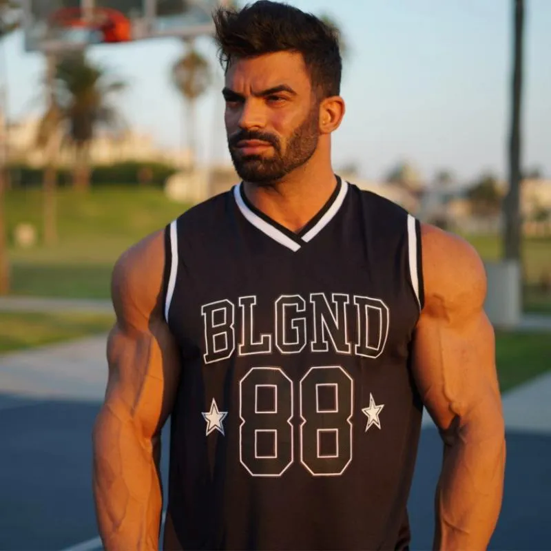 Men's Summer Breathable V-Neck Tank Top "BLGND 88"