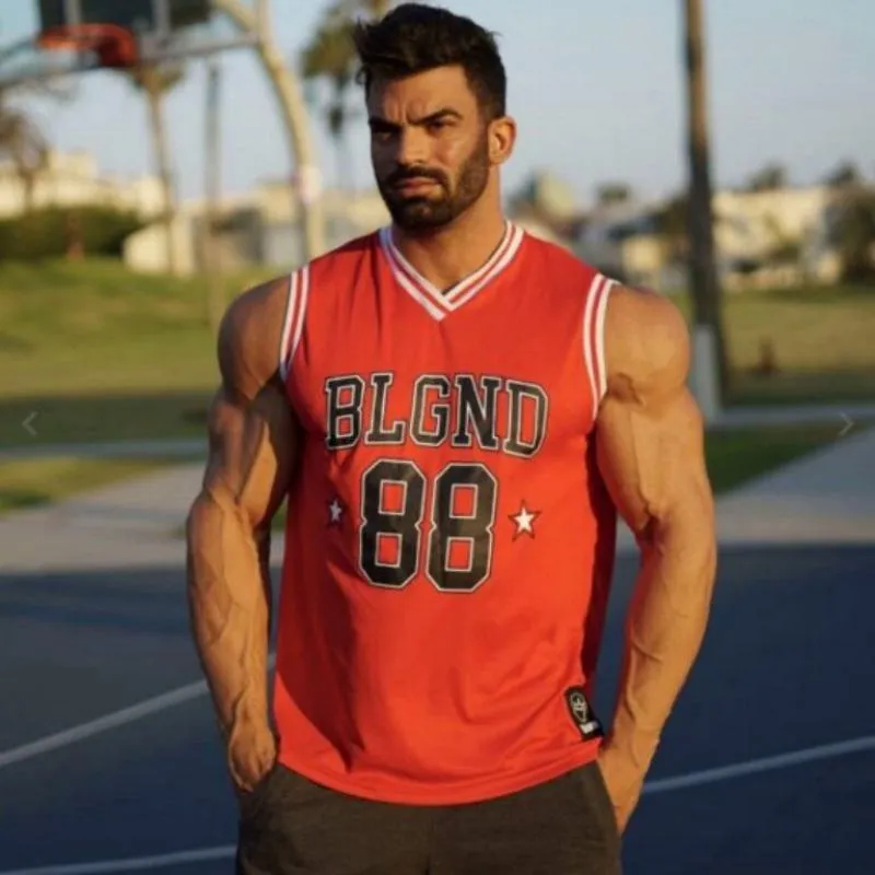 Men's Summer Breathable V-Neck Tank Top "BLGND 88"