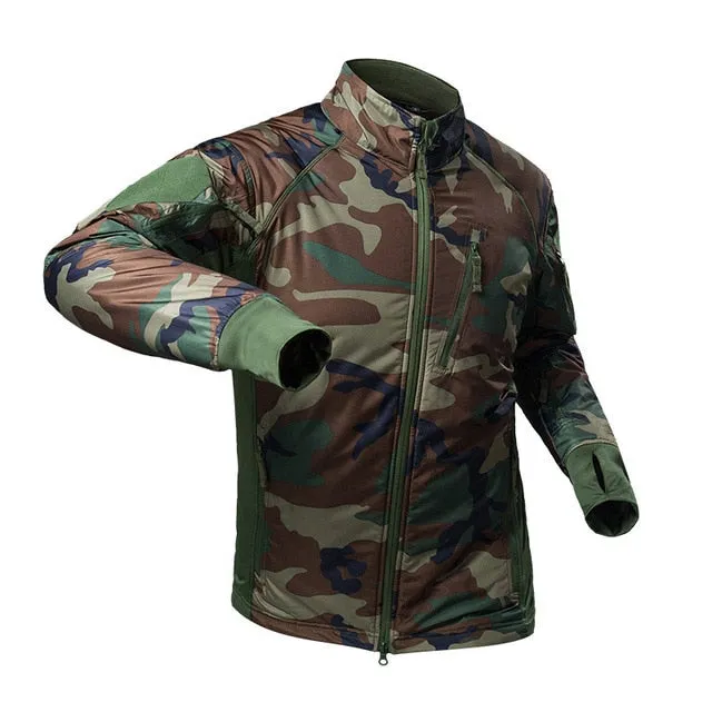 Men's Waterproof Military Tactical Jacket Men Warm Windbreaker Bomber Jacket Camouflage Hooded Coat