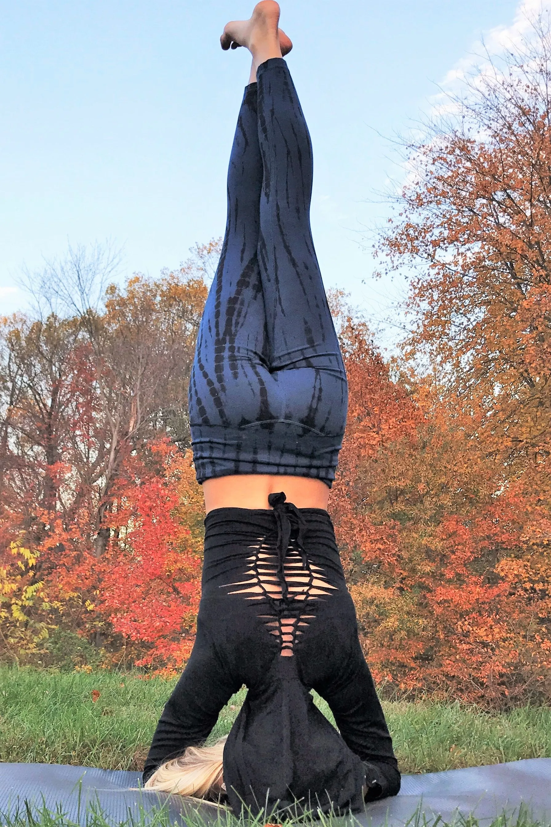 Midnight Tie Dye Yoga Pants