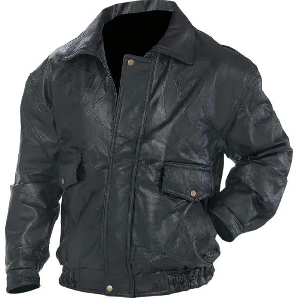 Napoline Roman Rock Design Genuine Leather Jacket- 4x