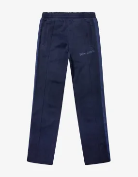 Palm Angels Blue Garment Dyed Track Pants