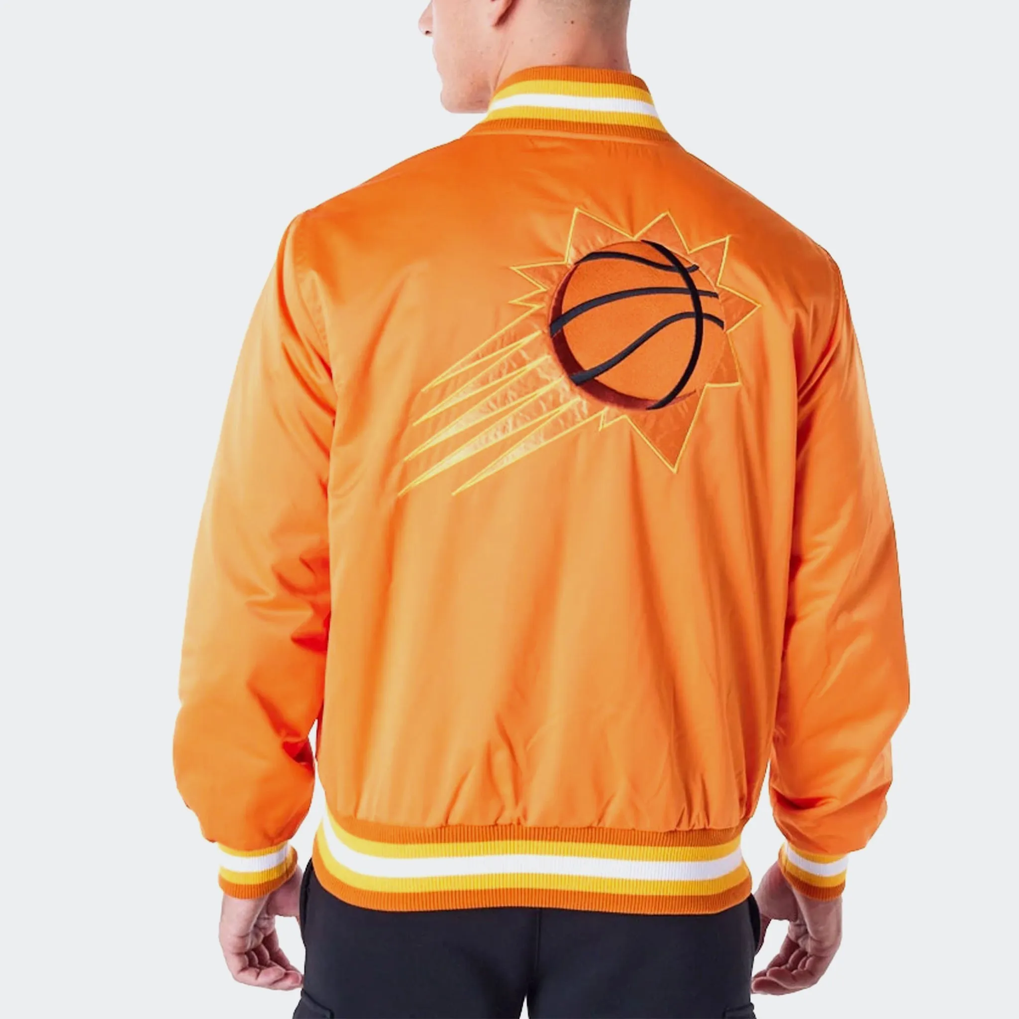 PHOENIX SUNS NBA SATIN BOMBER JACKET