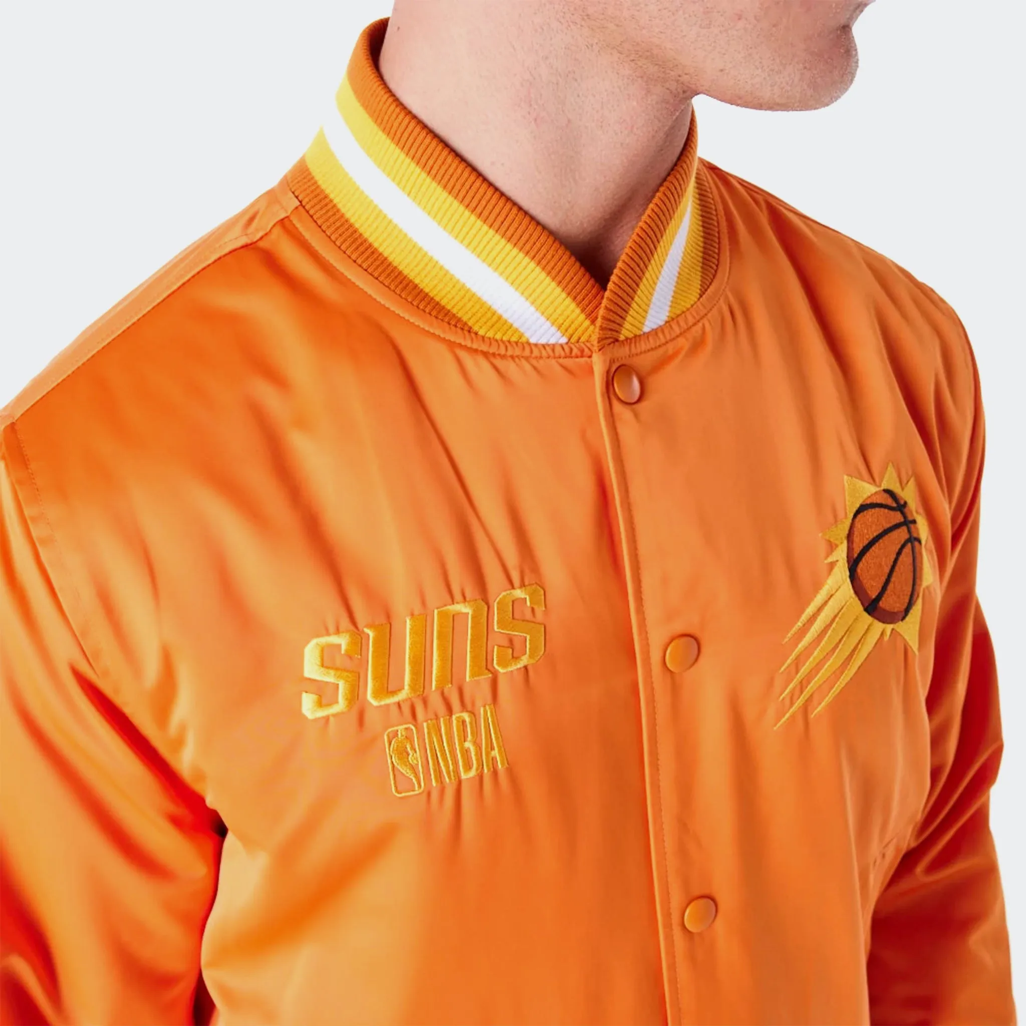 PHOENIX SUNS NBA SATIN BOMBER JACKET