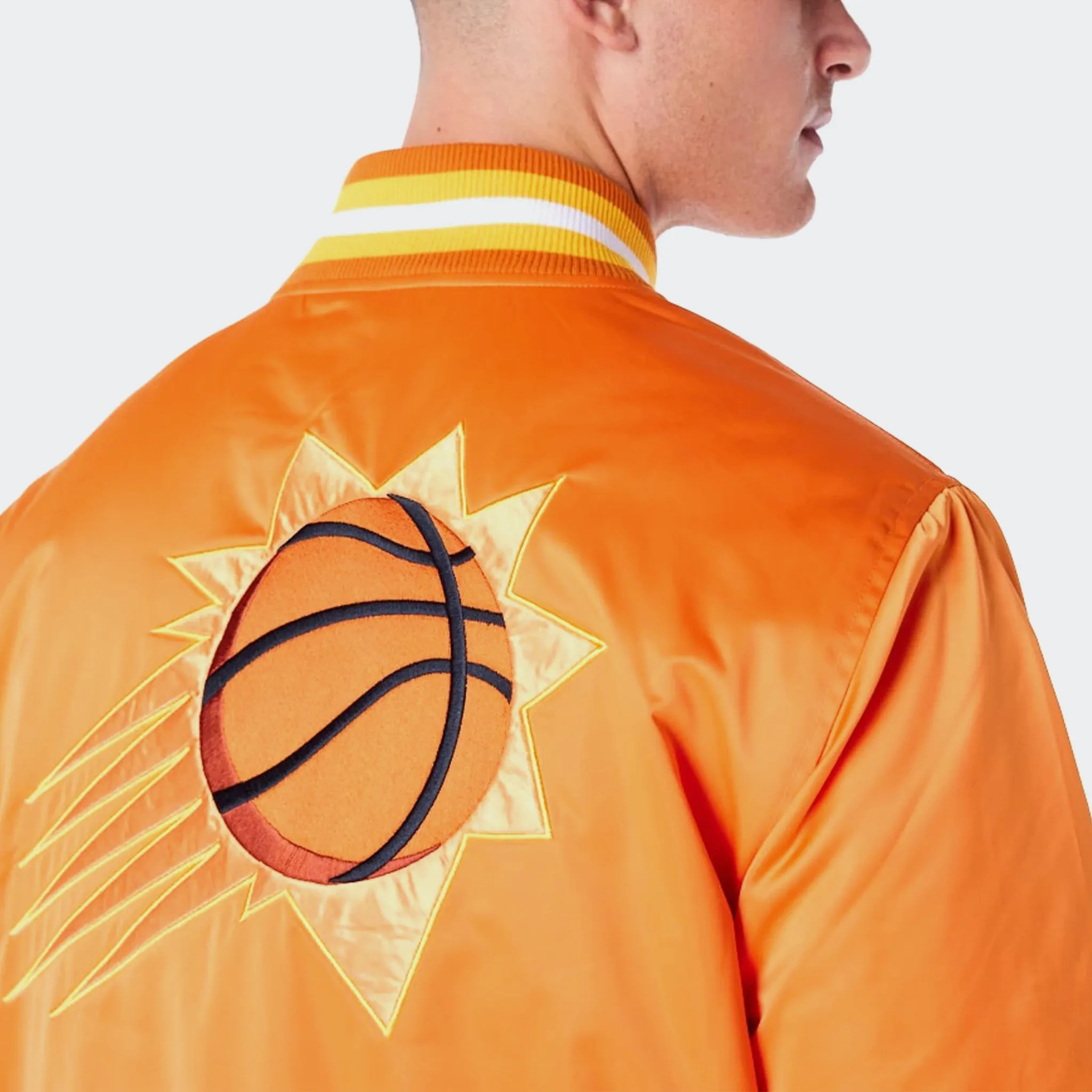 PHOENIX SUNS NBA SATIN BOMBER JACKET