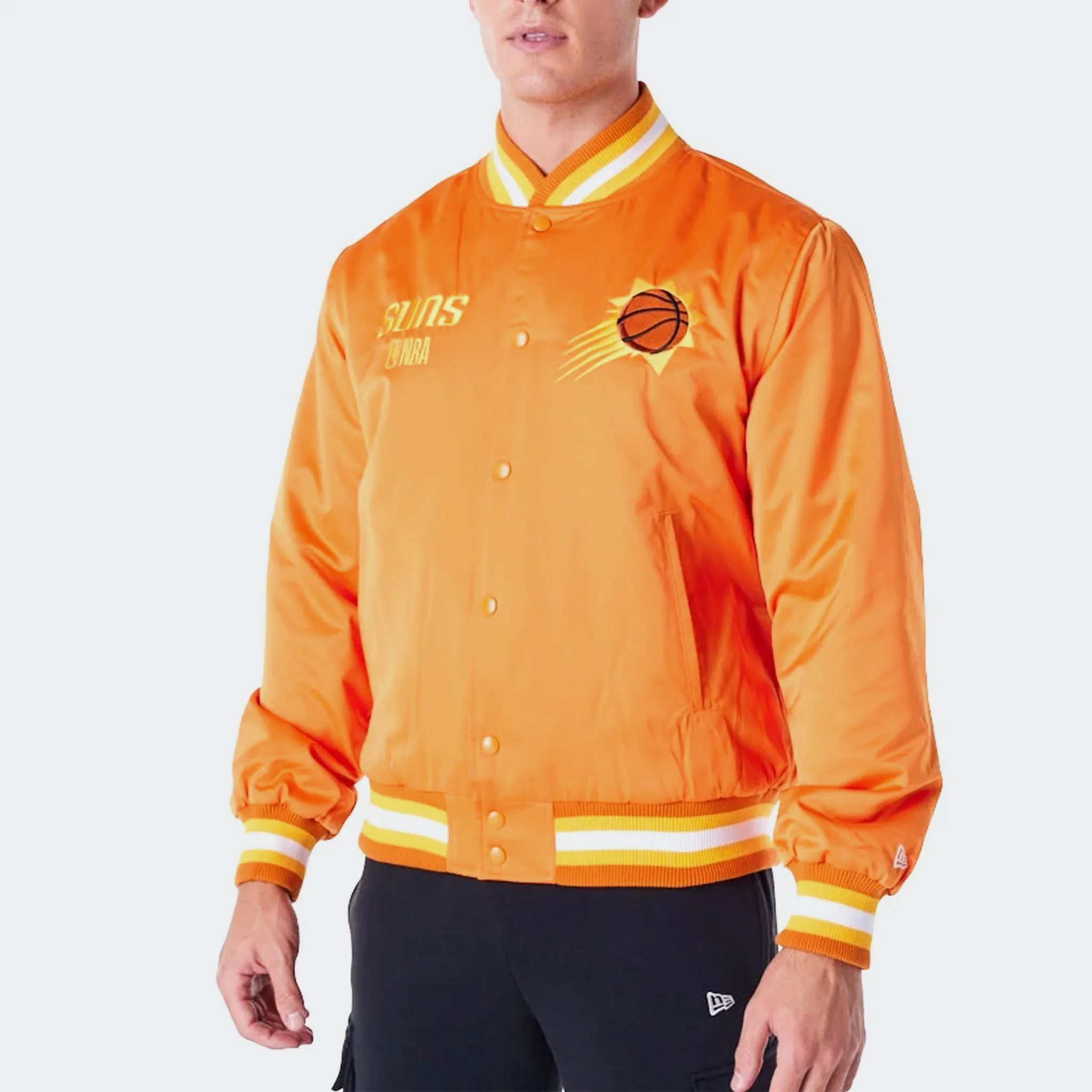 PHOENIX SUNS NBA SATIN BOMBER JACKET