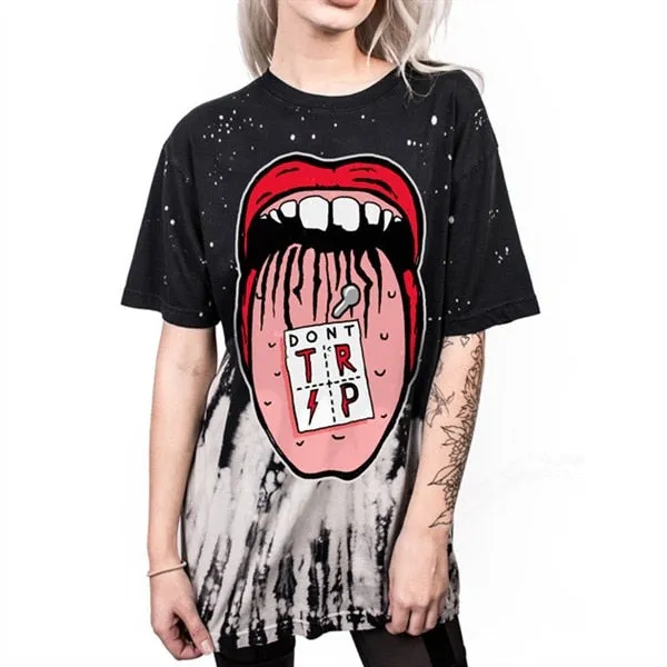 Punk Rock Skull Printed Tees v3