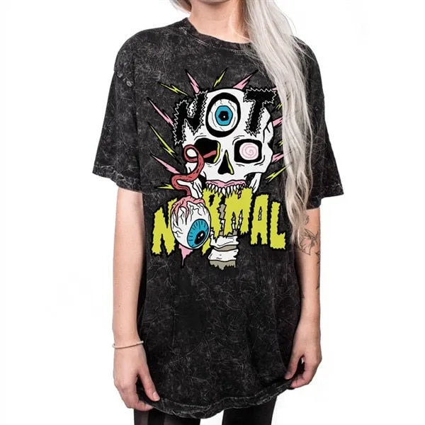 Punk Rock Skull Printed Tees v3