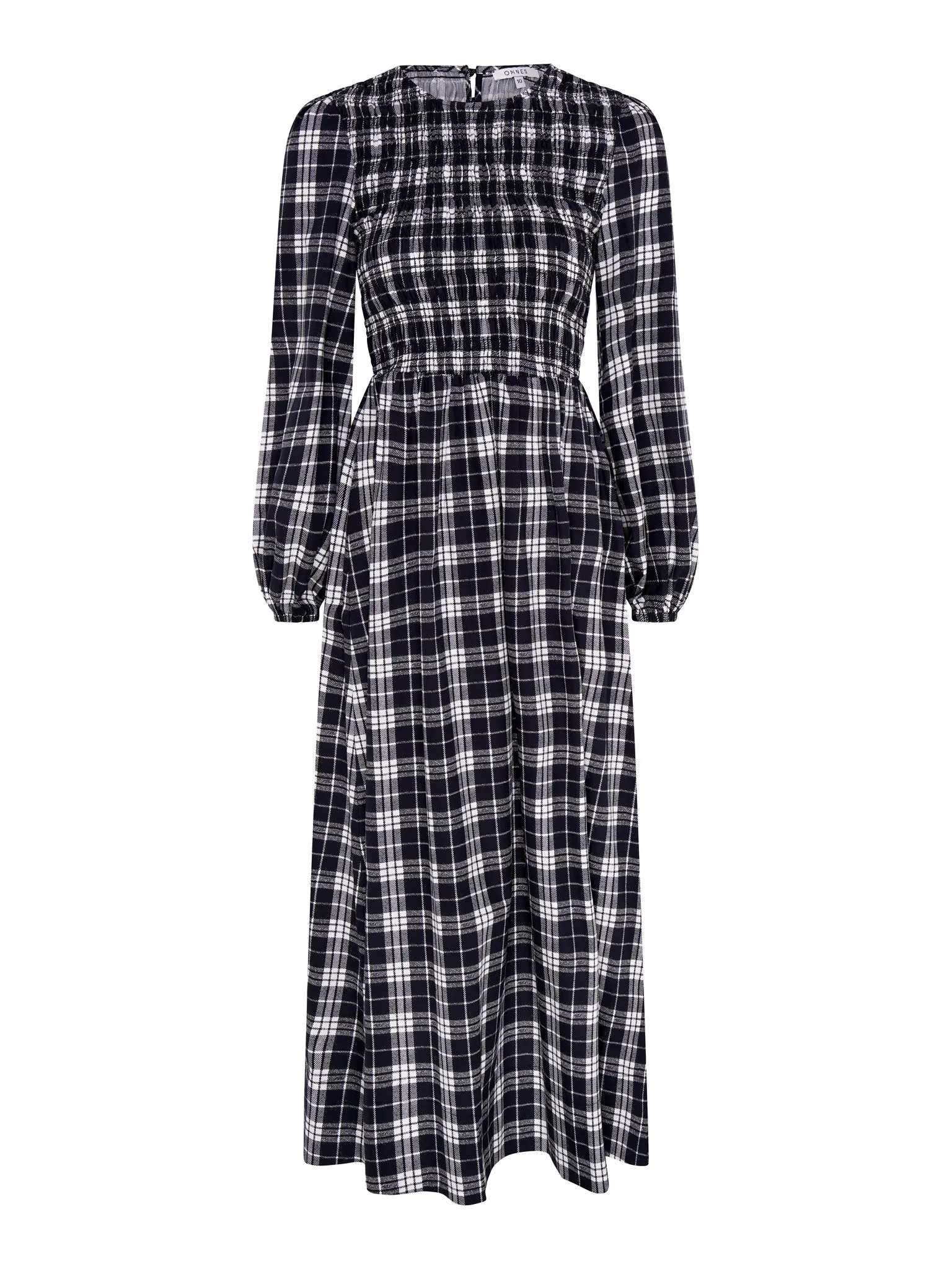 Saint Dress in Mono Check