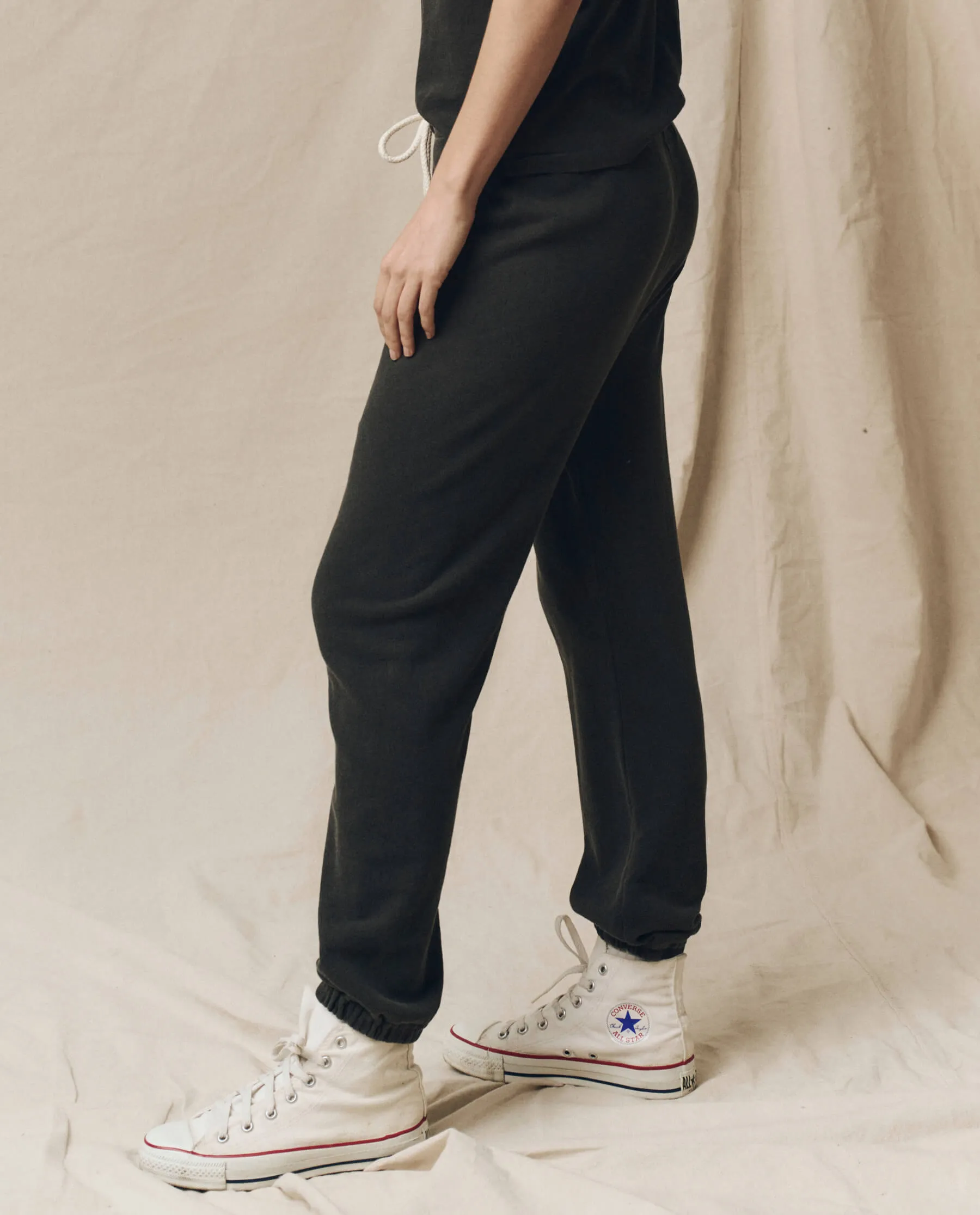 The Stadium Sweatpant. Solid -- WASHED BLACK