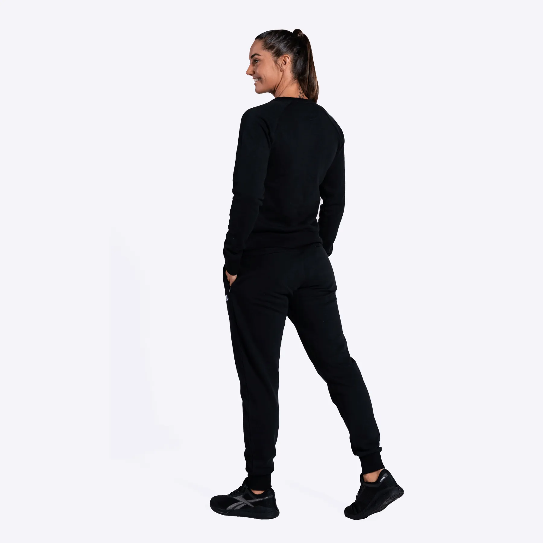 TWL - Women's Apache 2.0 Sweatshirt and Jogging Pants Bundle - Black