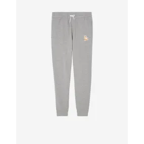 Unisex Chillax Fox Patch Classic Jog Pants - Grey Melange