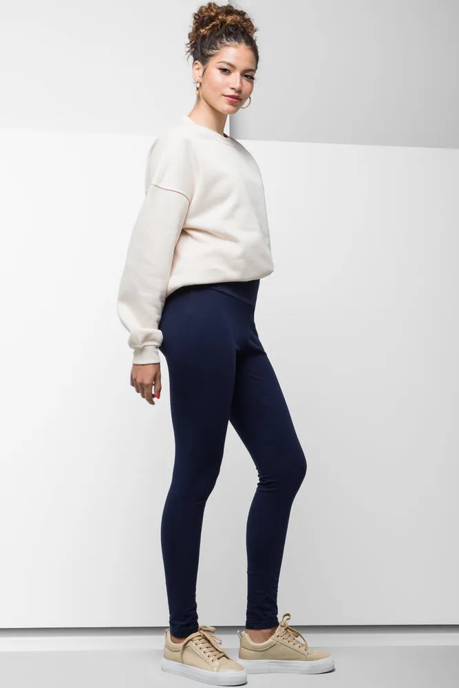 Wide Waist Leggings Navy